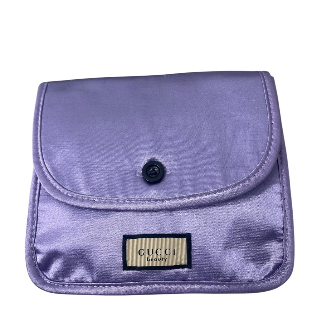 Gucci Lavender Satin Cosmetic Pouch